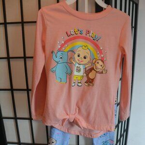 Cocomelon JJ & Animal Friends Lets Play long sleeve shirt & pants set